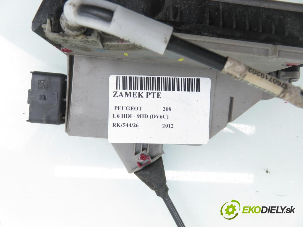 PEUGEOT 208 I (CA_, CC_) HB 2012 84,00 9HD (DV6C) 1560,00 zámok PTE 9688080980