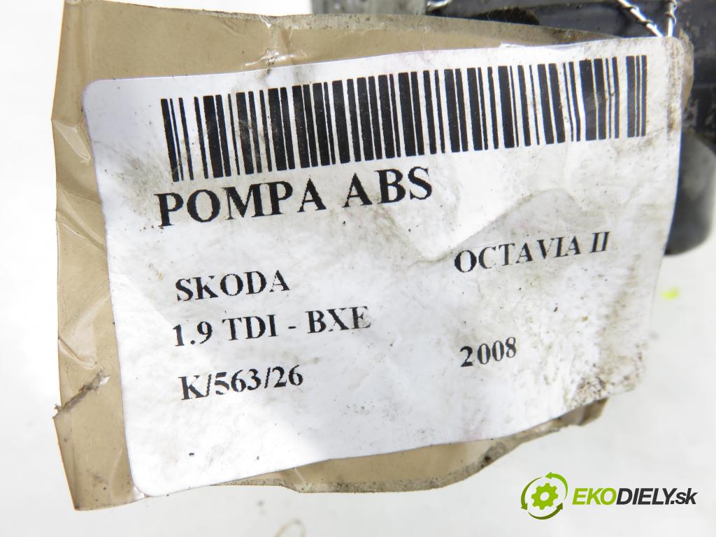 SKODA OCTAVIA II (1Z3) LIFTBACK 2008 77,00 1.9 TDI - BXE 1896,00 pumpa ABS 10097003153 ; 1K0907379P ; 10020701074 (Pumpa ABS)