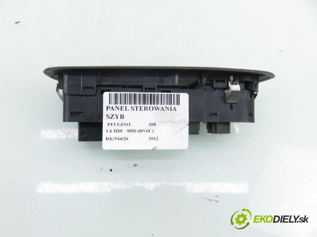 PEUGEOT 208 I (CA_, CC_) HB 2012 84,00 9HD (DV6C) 1560,00 Panel ovládania okien 96749624ZD