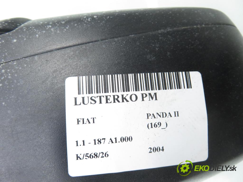 FIAT PANDA (169_) HB 2004 40,00 1.1 54 - 187 A1.000 1108,00 Spätné zrkadlo PM