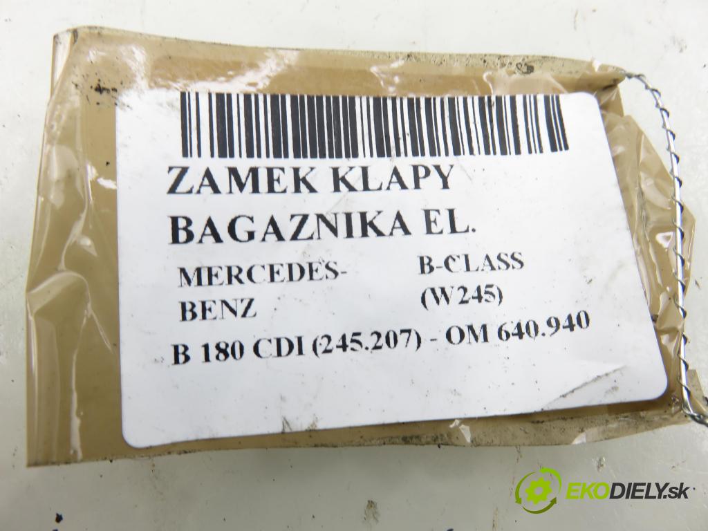 MERCEDES-BENZ KLASA B Sports Tourer (W245) HB 2007 80,00 B 180 CDI 109 - OM 640.940 1991,00 zámok dveří kufr EL. A1697400035