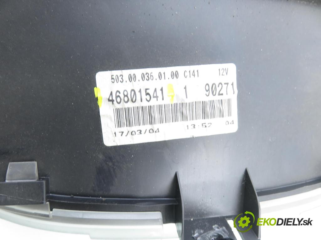 FIAT PANDA (169_) HB 2004 40,00 1.1 54 - 187 A1.000 1108,00 Prístrojovka elektrický 46801541