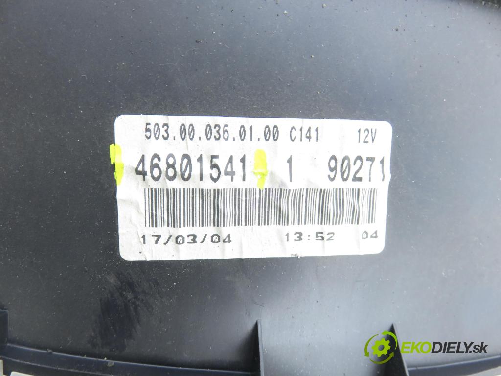 FIAT PANDA (169_) HB 2004 40,00 1.1 54 - 187 A1.000 1108,00 Prístrojovka elektrický 46801541