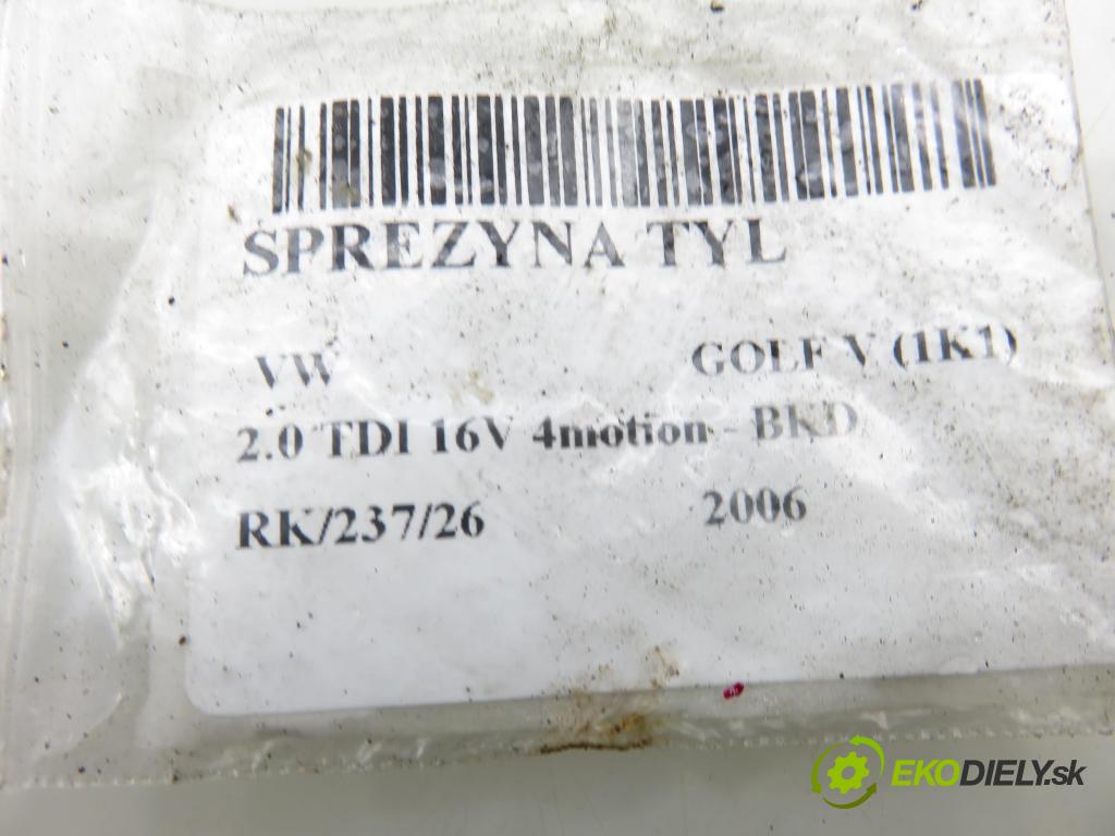 VW GOLF V (1K1) HB (LONG) 2006 103,00 2.0 TDI 16V 4motion - BKD 1968,00 Pružina zadné 