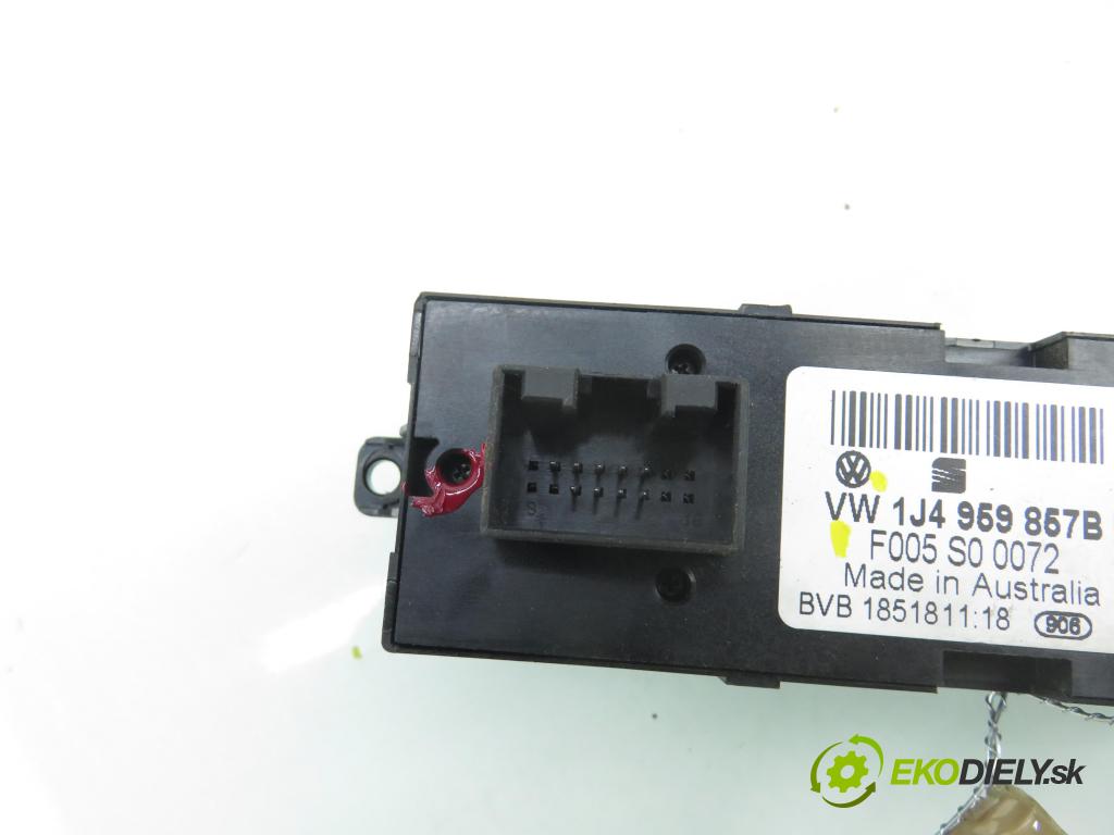 SEAT LEON (1M1) HB 2001 92,00 1.8 20V - AGN 1781,00 Panel ovládania okien 1J4959857B ; F005S00072