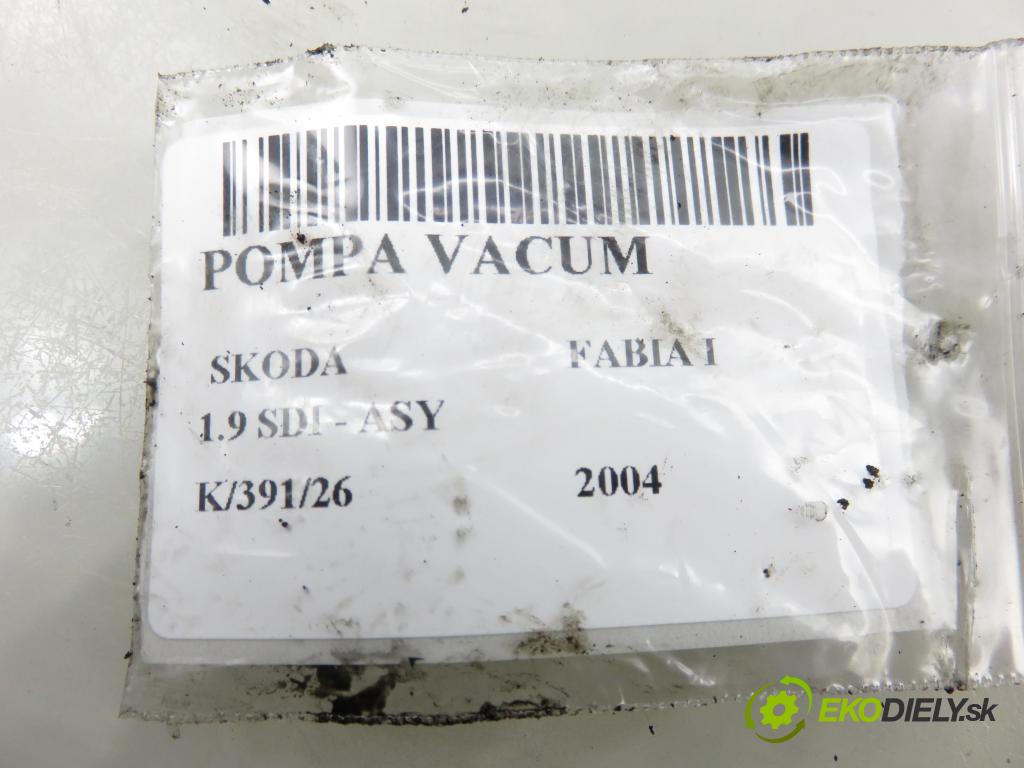 SKODA FABIA I (6Y2) HB 2004 47,00 1.9 SDI - ASY 1896,00 Pumpa vákuová 38145101B