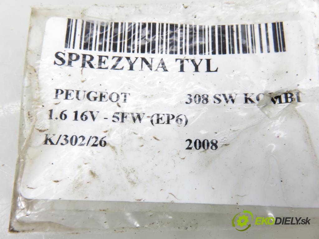 PEUGEOT 308 SW KOMBI 2008 88,00 1.6 16V - 5FW (EP6) 1598,00 Pružina ZADNÍ: 