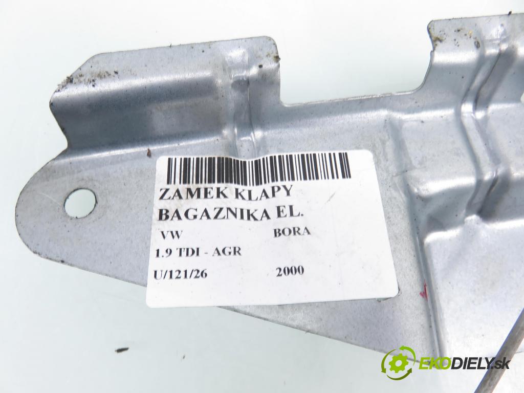 VW BORA (1J2) SEDAN 2000 66,00 1.9 TDI - AGR 1896,00 zámok dverí kufor EL. 1J5827425F ; 1J5827505C
