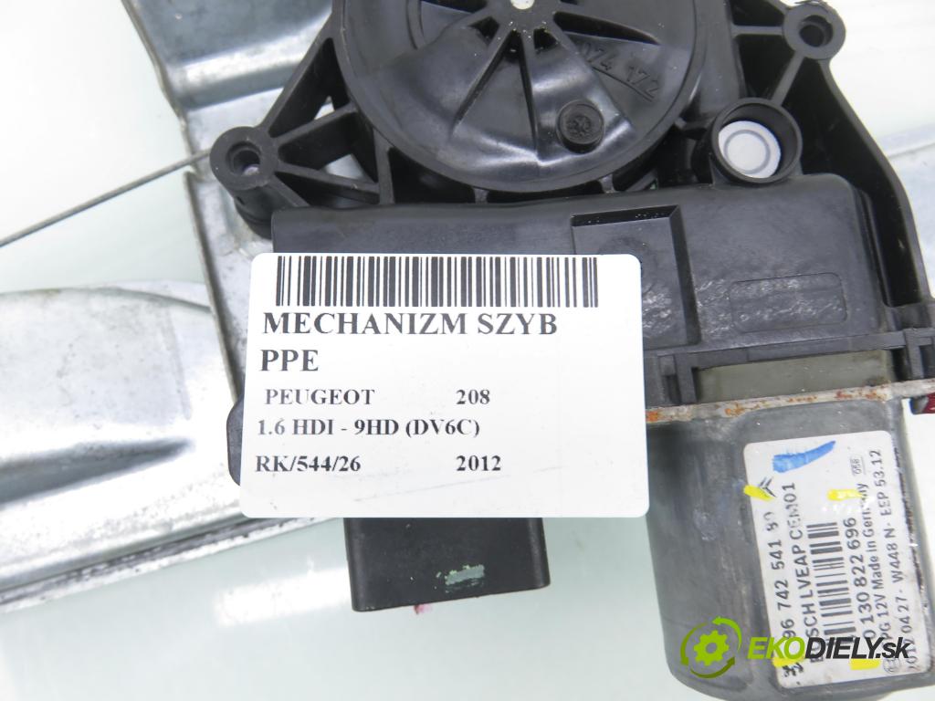 PEUGEOT 208 I (CA_, CC_) HB 2012 84,00 9HD (DV6C) 1560,00 Mechanizmus okien 9673153180 ; 9674254180 ; 0130822696