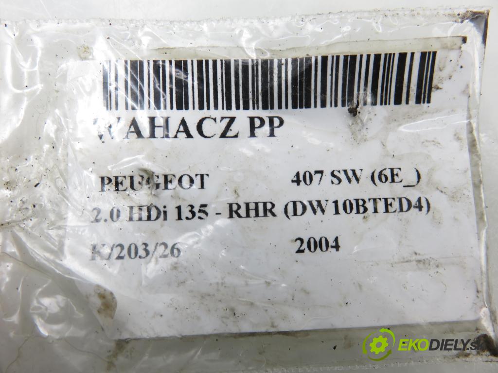 PEUGEOT 407 SW (6E_) KOMBI 2004 100,00 2.0 HDi 135 - RHR 1997,00 Rameno PP 9644552180D
