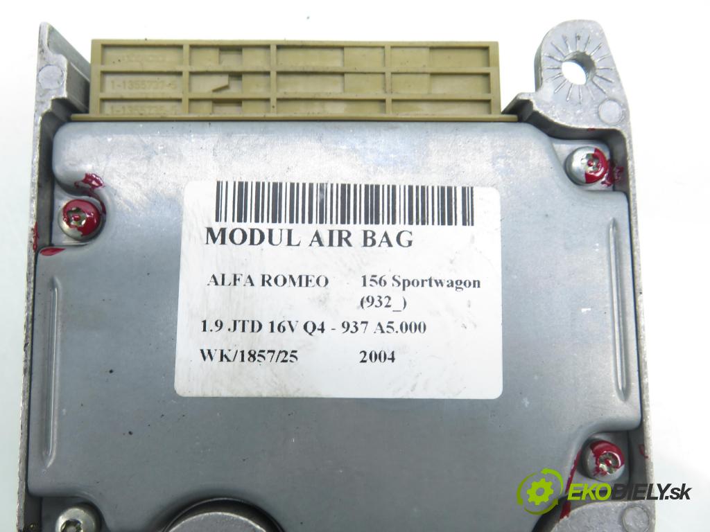 ALFA ROMEO 156 Sportwagon (932_) KOMBI 2004 110,00 1.9 JTD 16V Q4 - 937 A5.000 1910,00 MODUL air BAG 5WK43278 ; 60680213
