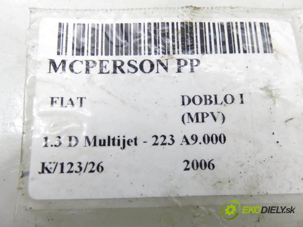 FIAT DOBLO nadwozie wielkoprzestrzenne (MPV) (119_, 223_) KOMBIVAN 2006 62,00 1.3 D Multijet - 223 A9.000 1248,00 MCPERSON PP 