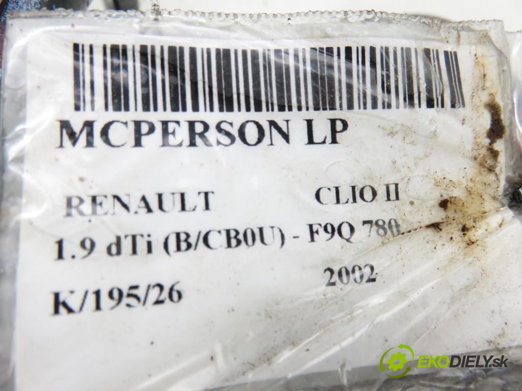 RENAULT CLIO II (BB_, CB_) HB 2002 59,00 1.9 dTi (B/CB0U) - F9Q 780 1870,00 MCPERSON LP 