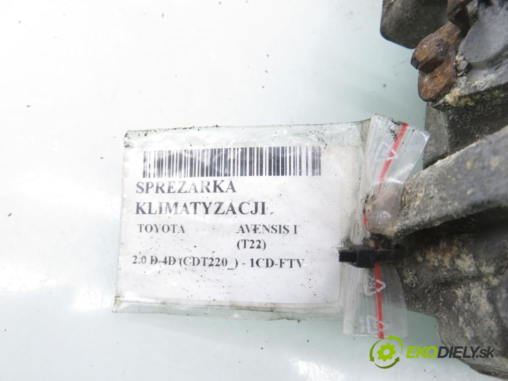 TOYOTA AVENSIS (_T22_) LIFTBACK 2001 81,00 2.0 D-4D (CDT220_) - 1CD-FTV 1995,00 KOMPRESOR: klimatizácie 4472203435 (Kompresor klimatizácie)