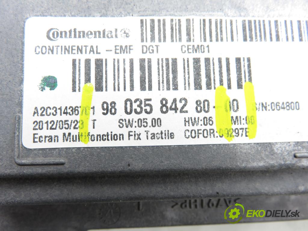 PEUGEOT 208 I (CA_, CC_) HB 2012 84,00 9HD (DV6C) 1560,00 ZOBRAZIT: 9803584280 ; A2C31436701