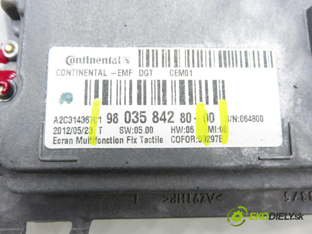 PEUGEOT 208 I (CA_, CC_) HB 2012 84,00 9HD (DV6C) 1560,00 ZOBRAZIT: 9803584280 ; A2C31436701