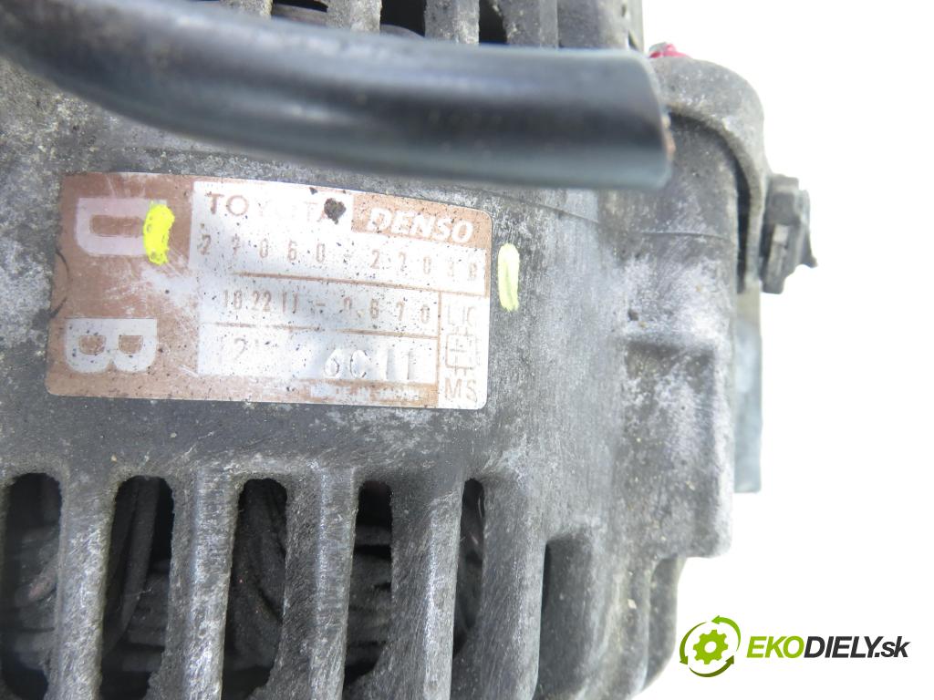 TOYOTA AVENSIS (_T22_) LIFTBACK 2001 81,00 2.0 D-4D (CDT220_) - 1CD-FTV 1995,00 Alternátor 2706027030 (Alternátor)