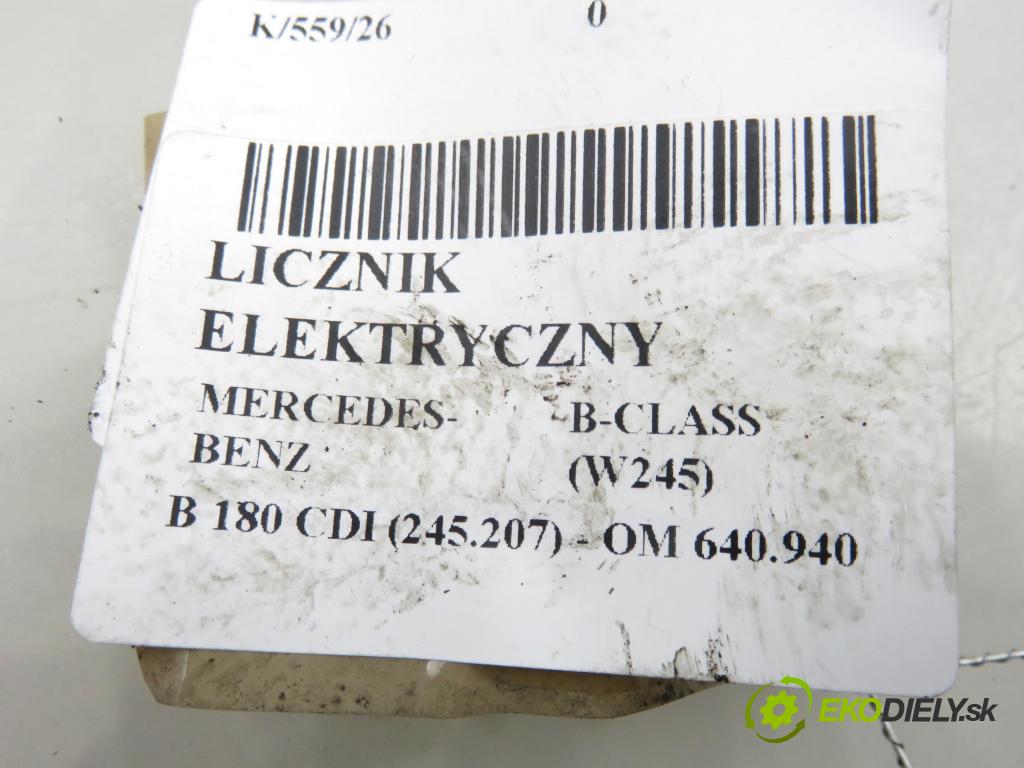 MERCEDES-BENZ KLASA B Sports Tourer (W245) HB 2007 80,00 B 180 CDI 109 - OM 640.940 1991,00 Prístrojovka elektrický 0263643247 ; A1695400948
