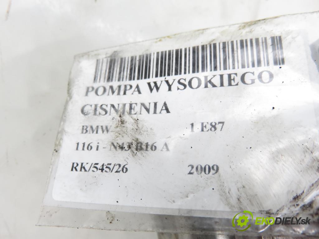 BMW 1 (E87) HB 2009 89,00 116 i - N43 B16 A 1599,00 Pumpa vysokého tlaku 7562473 ; 0261520041