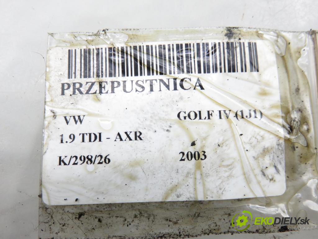 VW GOLF IV (1J1) HB 2003 74,00 1.9 TDI PD 101 - AXR 1896,00 Škrtiaca klapka 038128063G (Škrtiaca klapka)