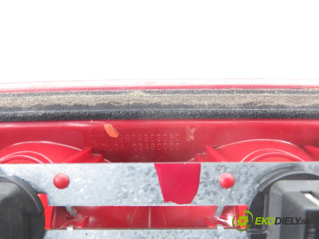 PEUGEOT 208 I (CA_, CC_) HB 2012 84,00 9HD (DV6C) 1560,00 SVĚTLO bŕzd 9674309080