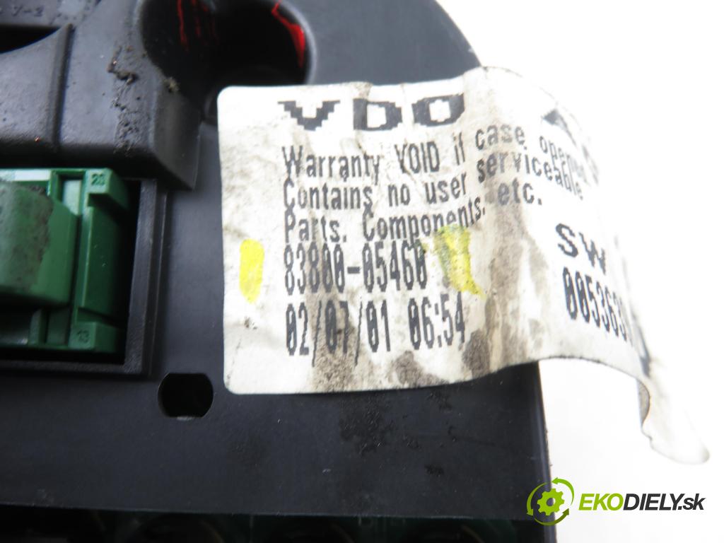 TOYOTA AVENSIS (_T22_) LIFTBACK 2001 81,00 2.0 D-4D (CDT220_) - 1CD-FTV 1995,00 prístrojovka elektrický 8380005460