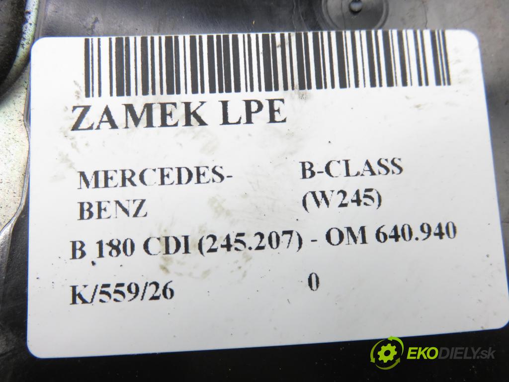 MERCEDES-BENZ KLASA B Sports Tourer (W245) HB 2007 80,00 B 180 CDI 109 - OM 640.940 1991,00 zámok 1697202535Q9