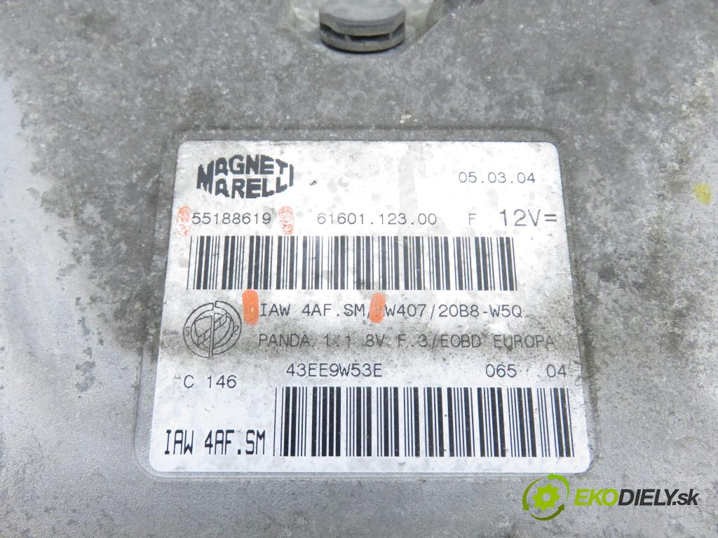 FIAT PANDA (169_) HB 2004 40,00 1.1 54 - 187 A1.000 1108,00 řídící jednotka motora 55188619 ; IAW4AFSM