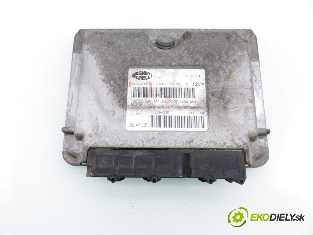 FIAT PANDA (169_) HB 2004 40,00 1.1 54 - 187 A1.000 1108,00 řídící jednotka motora 55188619 ; IAW4AFSM