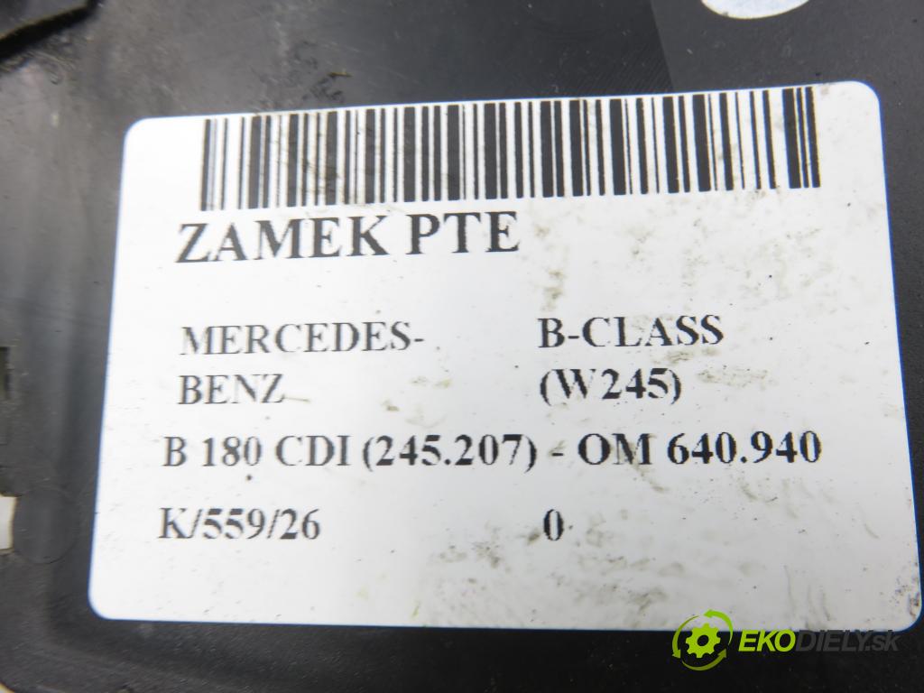 MERCEDES-BENZ KLASA B Sports Tourer (W245) HB 2007 80,00 B 180 CDI 109 - OM 640.940 1991,00 zámok PTE 1697302235Q22