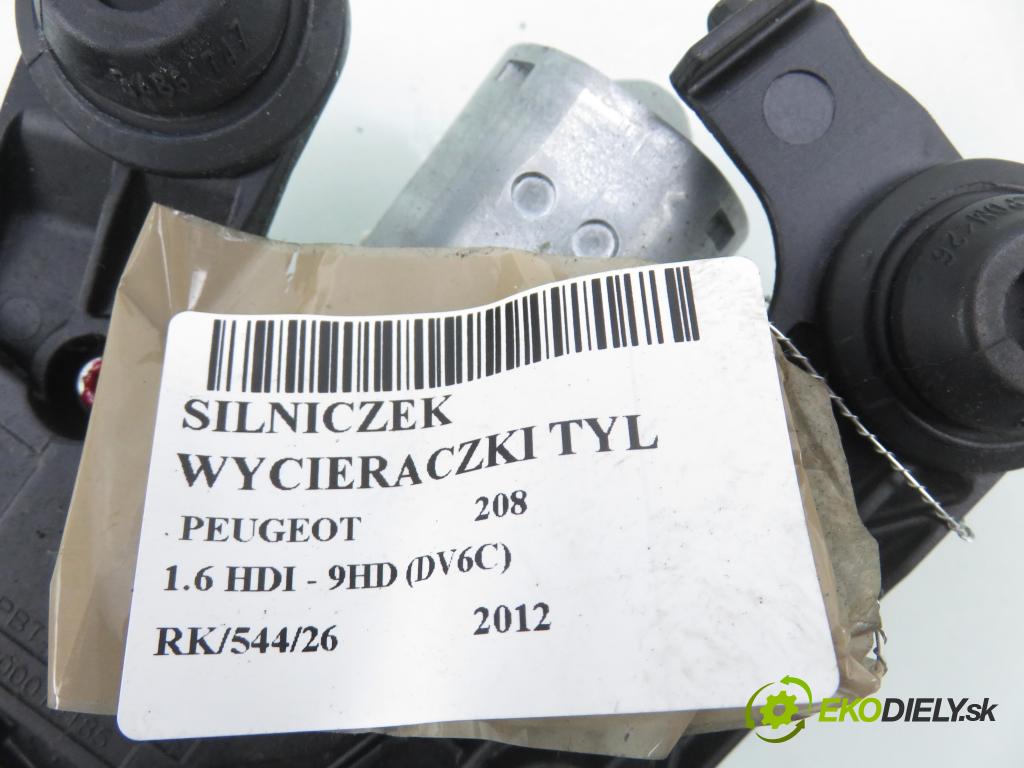 PEUGEOT 208 I (CA_, CC_) HB 2012 84,00 9HD (DV6C) 1560,00 motorek stěrače ZADNÍ: 9673251380 ; W000027332