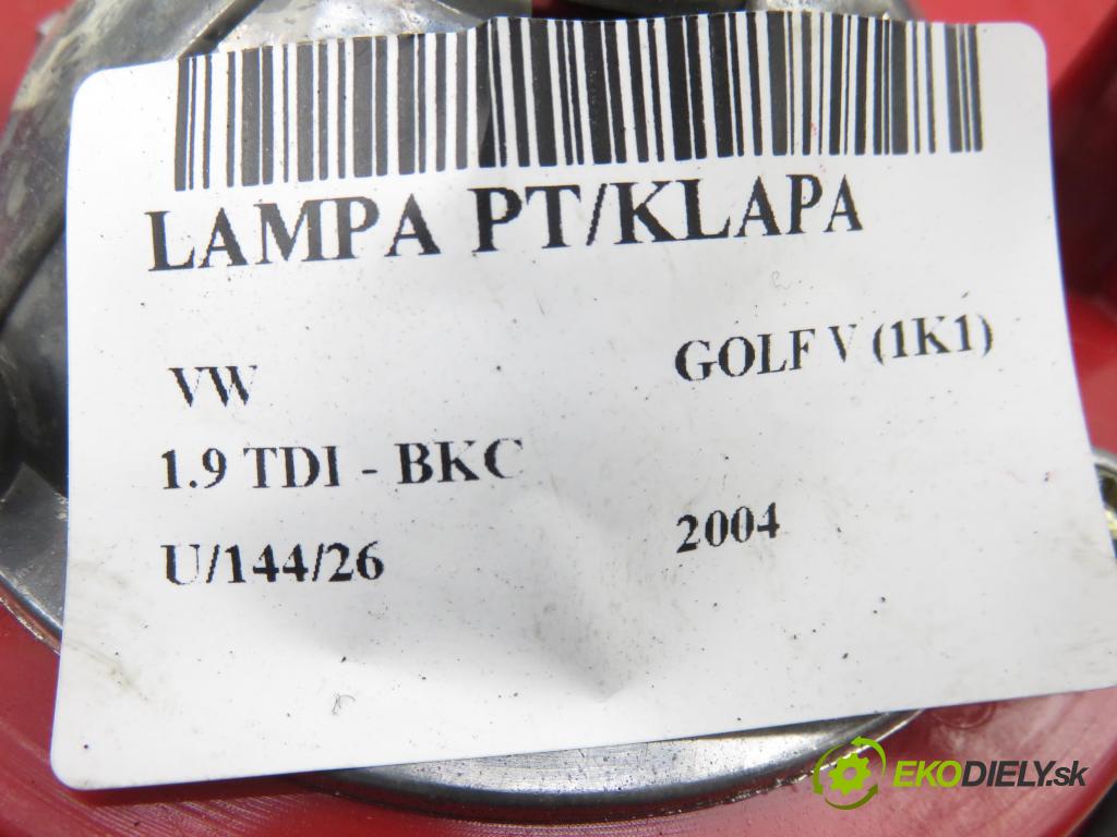 VW GOLF V (1K1) HB 2004 77,00 1.9 TDI PD 105 - BKC 1896,00 světlo pravé zadní kufr 1K6945094F