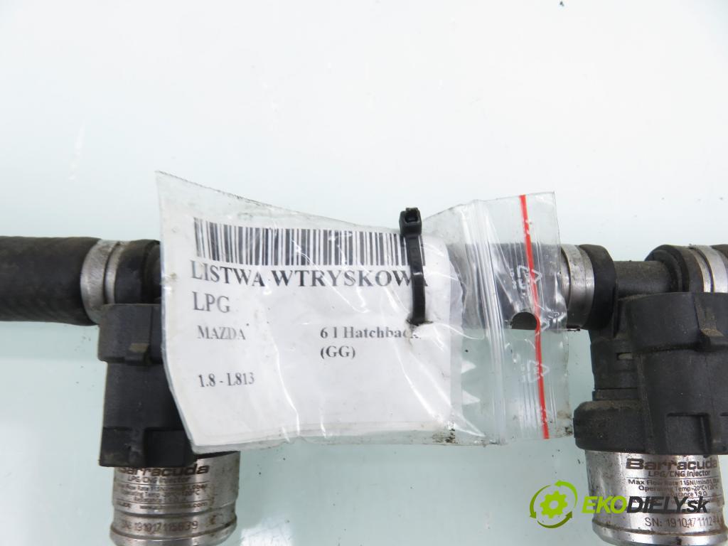 MAZDA 6 Hatchback (GG) LIFTBACK 2003 88,00 1.8 - L813 1798,00 Lišta vstrekovacia LPG 67R016407 ; 67R013971