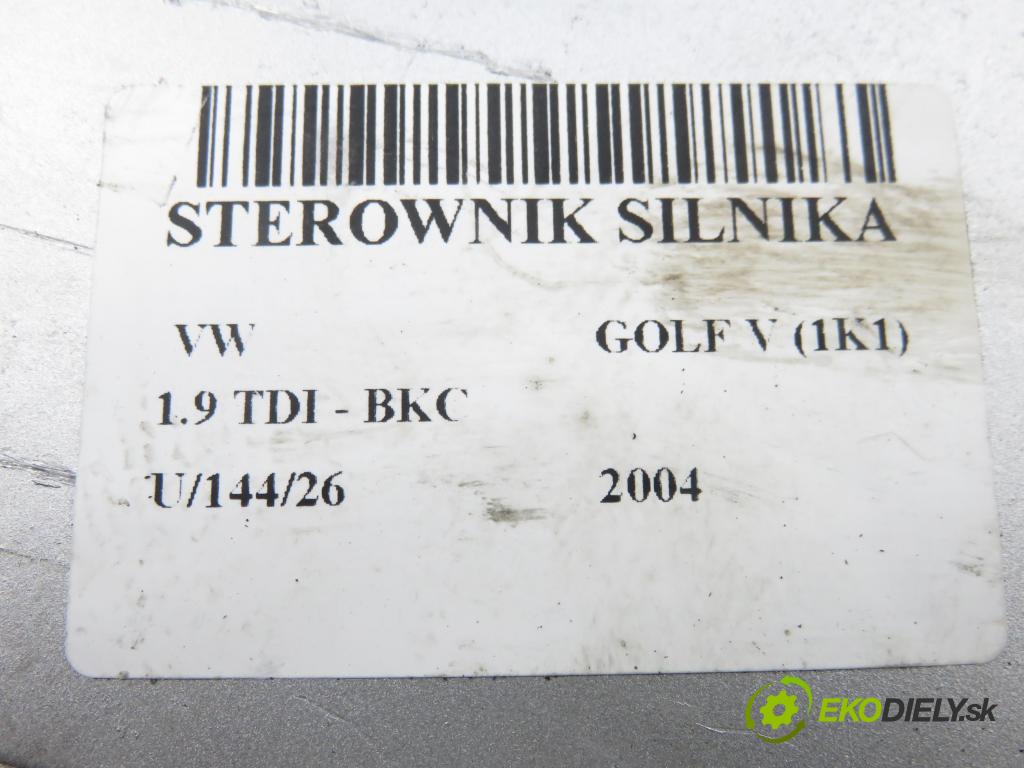 VW GOLF V (1K1) HB 2004 77,00 1.9 TDI PD 105 - BKC 1896,00 Riadiaca jednotka Motor 03G906016B ; 0281011478