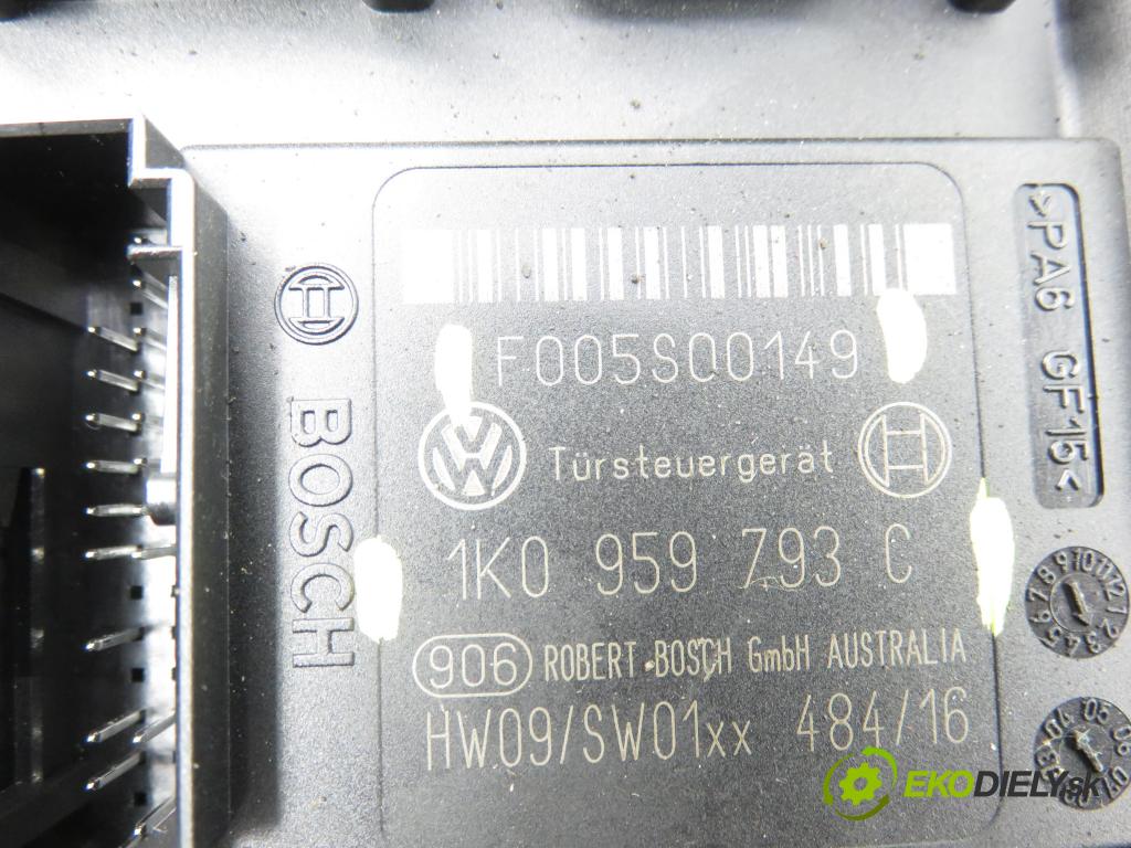 VW GOLF V (1K1) HB 2004 77,00 1.9 TDI PD 105 - BKC 1896,00 Mechanizmus okien 1K0959793C ; 1K4959701E ; 1K4837461A