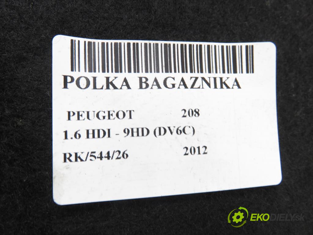 PEUGEOT 208 I (CA_, CC_) HB 2012 84,00 9HD (DV6C) 1560,00 POLKA: kufor 9673766680