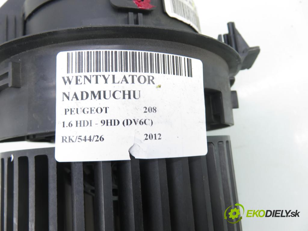 PEUGEOT 208 I (CA_, CC_) HB 2012 84,00 9HD (DV6C) 1560,00 Ventilátor vetráku NN108411U
