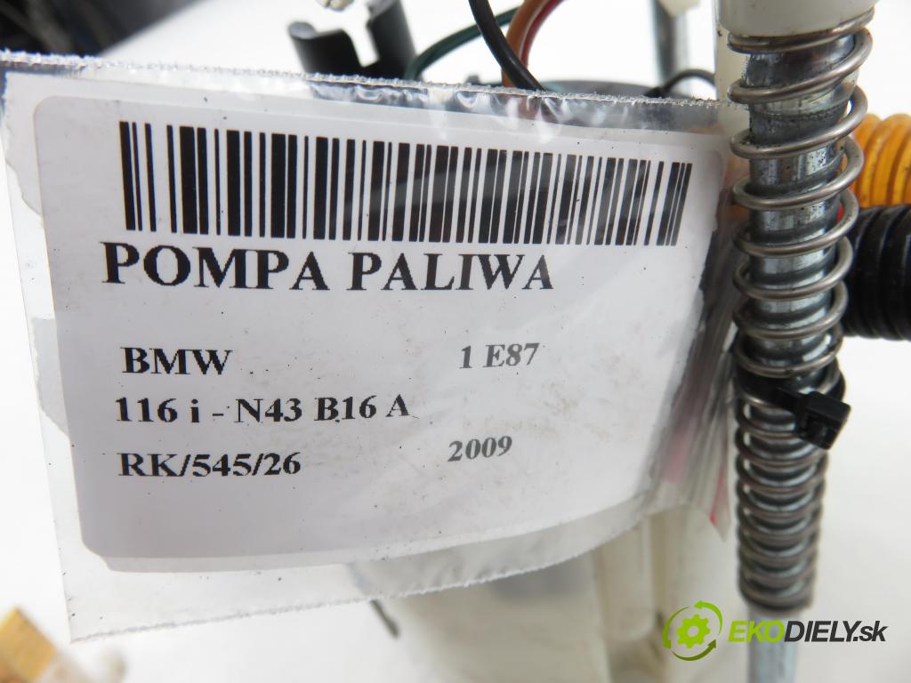 BMW 1 (E87) HB 2009 89,00 116 i - N43 B16 A 1599,00 pumpa paliva 7197073 ; 7162394