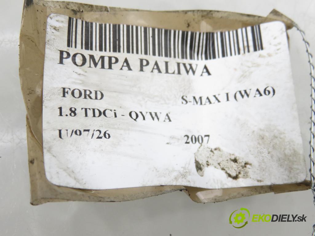 FORD S-MAX (WA6) MINIVAN 2007 92,00 1.8 TDCi 125 - QYWA 1753,00 snímač hladiny paliva 6G919275AD ; A2C53090921