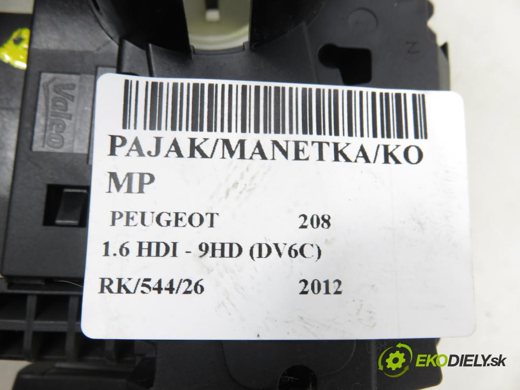 PEUGEOT 208 I (CA_, CC_) HB 2012 84,00 9HD (DV6C) 1560,00 páčka/prepínač 98030392ZD