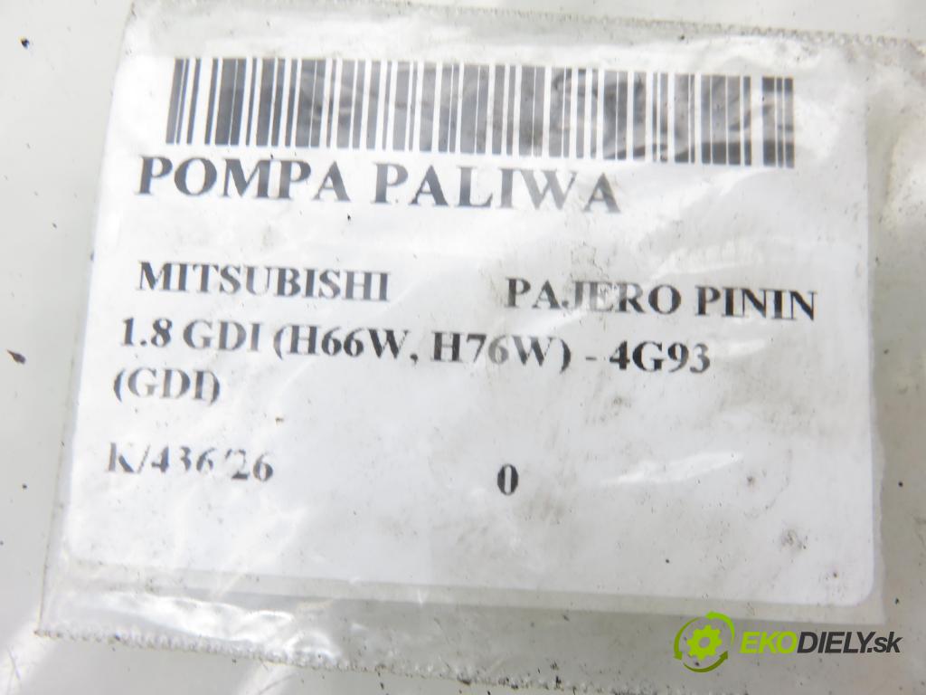 MITSUBISHI PAJERO PININ (H6_W, H7_W) SUV 2001 88,00 1.8 GDI (H66W, H76W) - 4G93 (GDI) 1834,00 Pumpa paliva