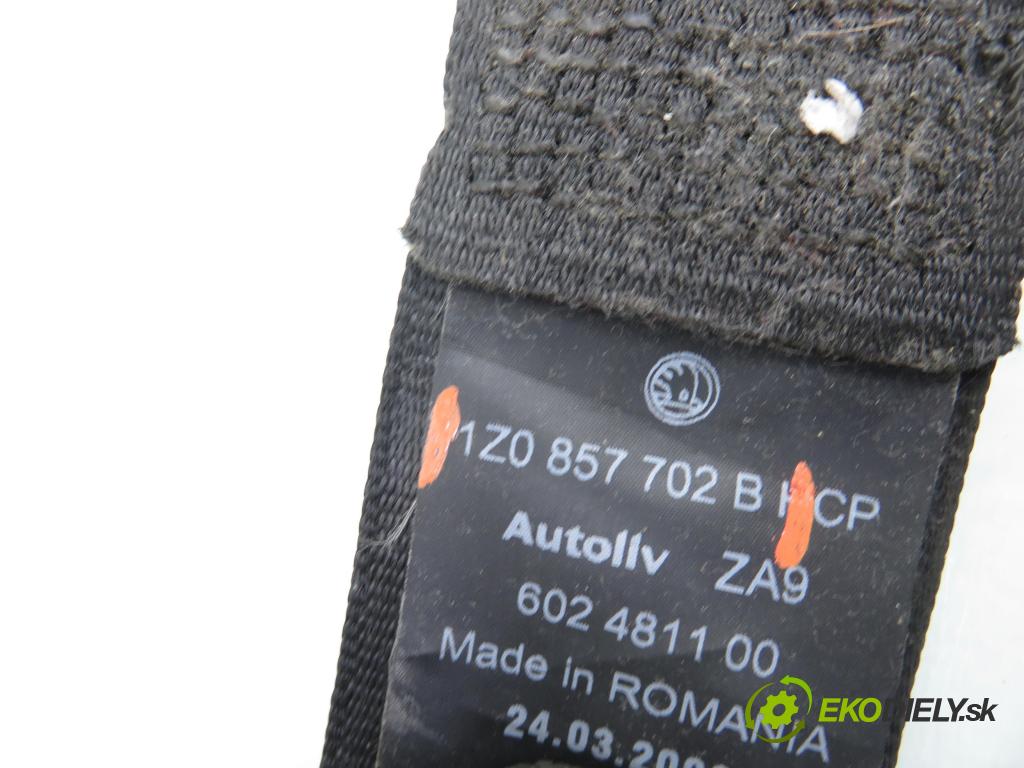 SKODA OCTAVIA II (1Z3) LIFTBACK 2008 77,00 1.9 TDI - BXE 1896,00 Držiak bezpečnostný PP 1Z0857702B