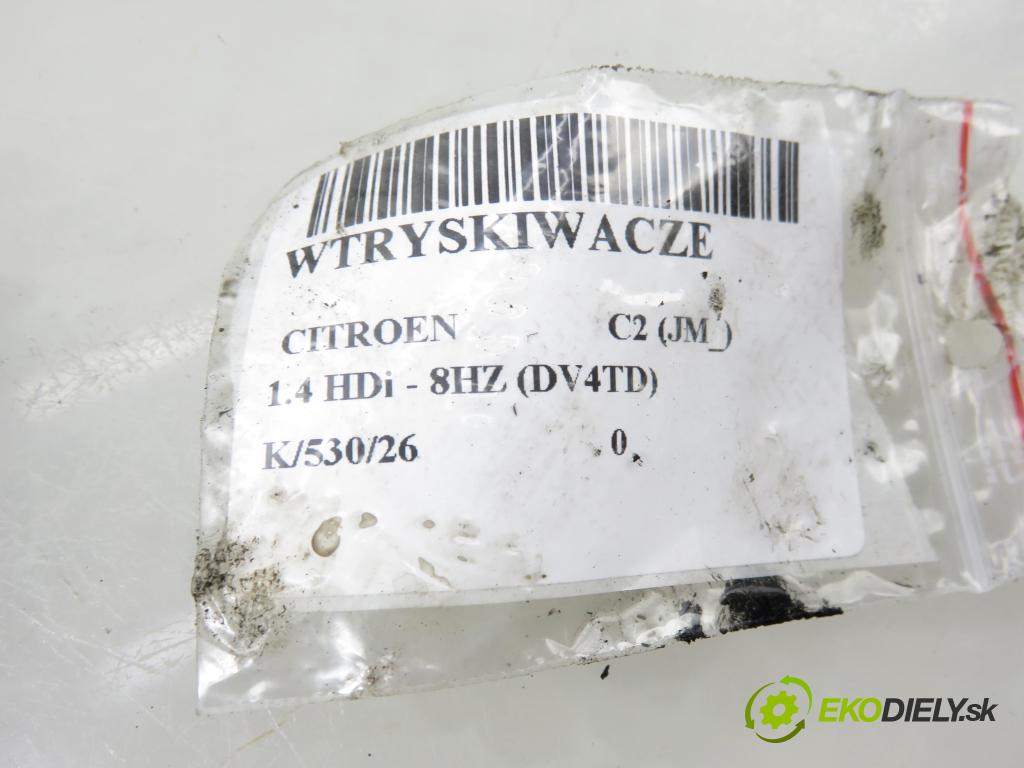 CITROEN C2 (JM_) HB 2006 50,00 1.4 HDi 68 8V - 8HZ 1398,00 vstrekovač 9654551080 (Vstrekovač paliva)