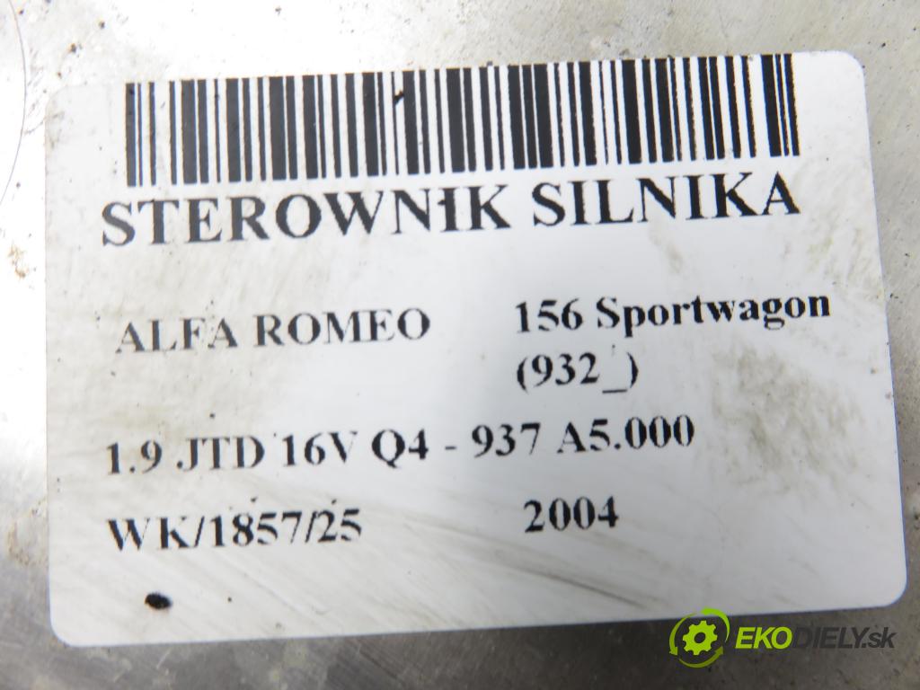 ALFA ROMEO 156 Sportwagon (932_) KOMBI 2004 110,00 1.9 JTD 16V Q4 - 937 A5.000 1910,00 řídící jednotka motora 0281011507 ; 55200396