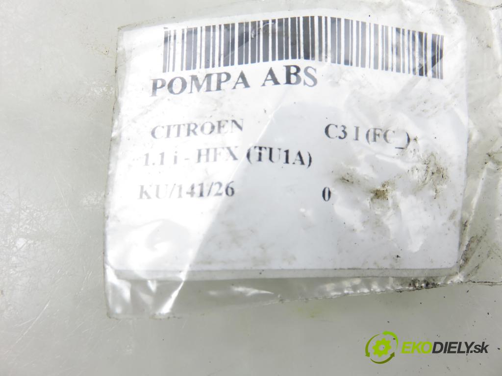 CITROEN C3 I (FC_) HB 2003 44,00 1.1 i - HFX (TU1A) 1124,00 Pumpa ABS 10097011083 ; 5WK84107 (Pumpa ABS)