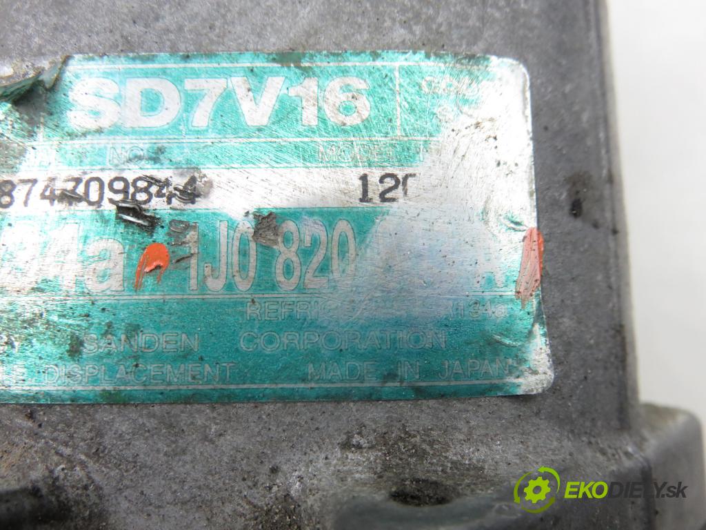 VW SHARAN (7M8, 7M9, 7M6) VAN 2003 96,00 1.9 TDI PD 130 - ASZ 1896,00 KOMPRESOR: klimatizácie 1J0820803A (Kompresor klimatizácie)