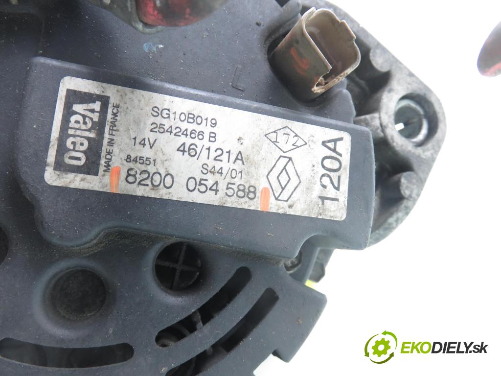 RENAULT SCENIC I (JA0/1_) MINIVAN 2002 75,00 1.9 dCi 102 - F9Q 732 1870,00 Alternátor 8200054588 (Alternátor)
