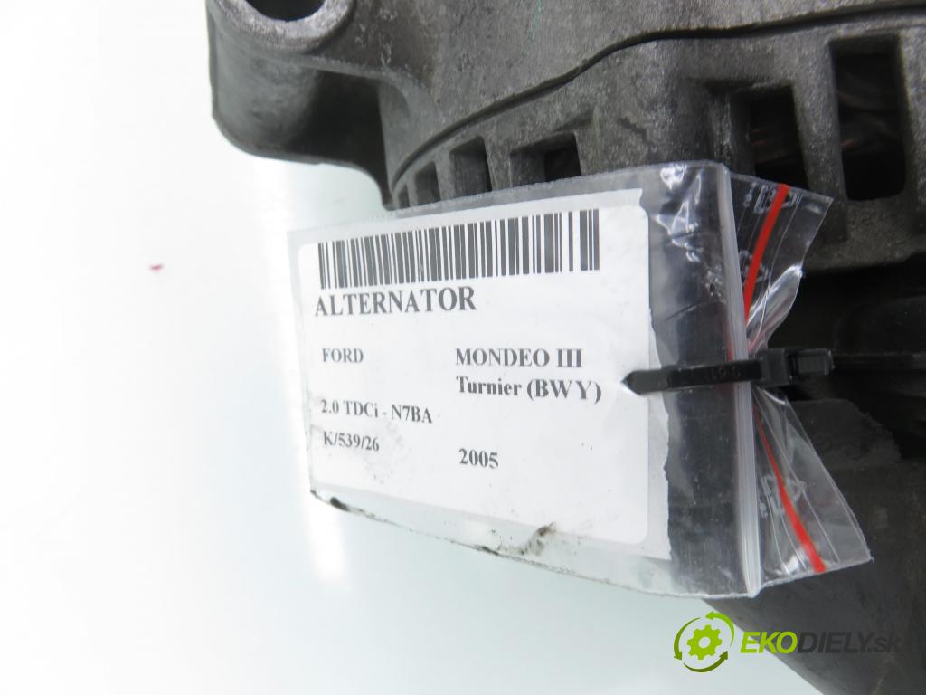 FORD MONDEO III Turnier (BWY) KOMBI 2005 96,00 2.0 TDCi 130 - N7BA 1998,00 Alternátor 1S7TCD (Alternátor)
