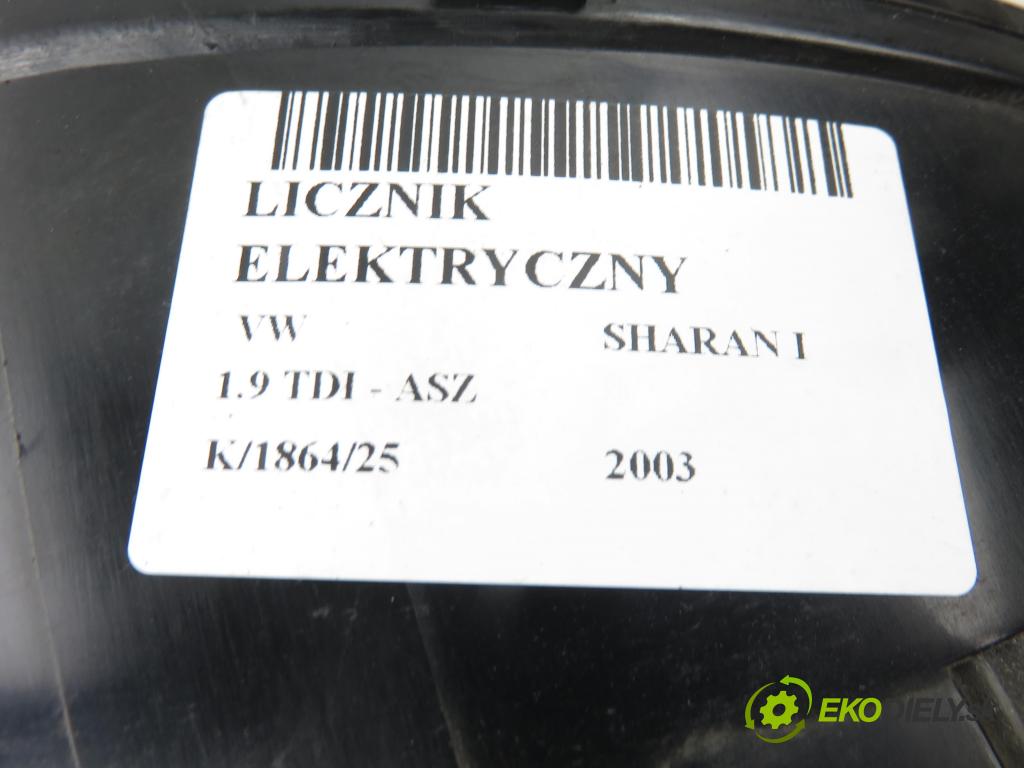 VW SHARAN (7M8, 7M9, 7M6) VAN 2003 96,00 1.9 TDI PD 130 - ASZ 1896,00 prístrojovka elektrický 7M3920820H ; YN2110849ABD