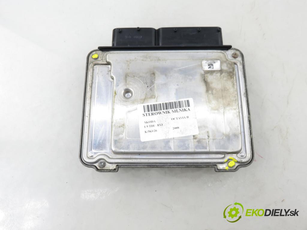 SKODA OCTAVIA II (1Z3) LIFTBACK 2008 77,00 1.9 TDI - BXE 1896,00 řídící jednotka motora 0281013238 ; 03G906021LB